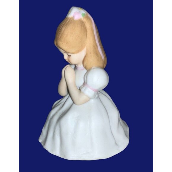 Enesco 1987 Praying Girl Figurine First Communion/ Confirmation - Picture 4 of 8